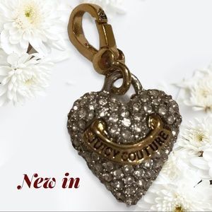 JUICY PAVED PUFFED HEART BAG CHARM